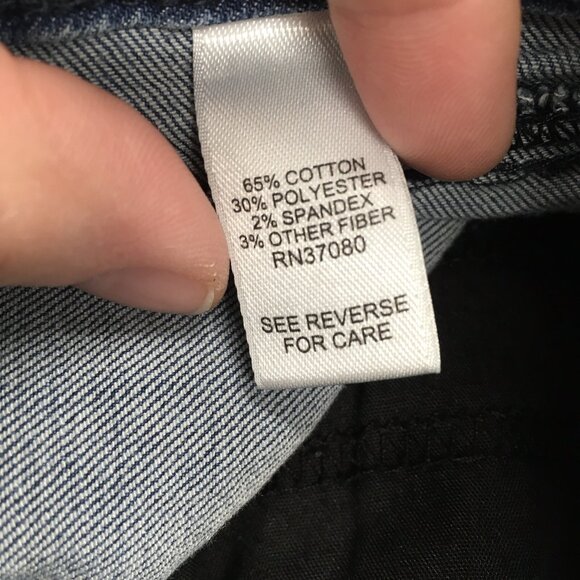 Cato Crop Jeans Women Size 16 Cotton Blend Classic Stretch Acid Wash High Rise - Picture 8 of 9